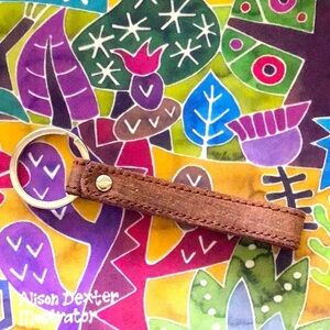 Most Wanted Leather Key Fob